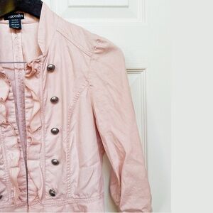 Swoosh Utility Military Jacket Blazer Light Pink MED